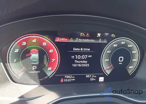 2024 Audi S5 Sportback Prestige Tfsi Quattro Tiptronic z USA, uszkodzony, nr VIN WAUB4DF5XRA092956